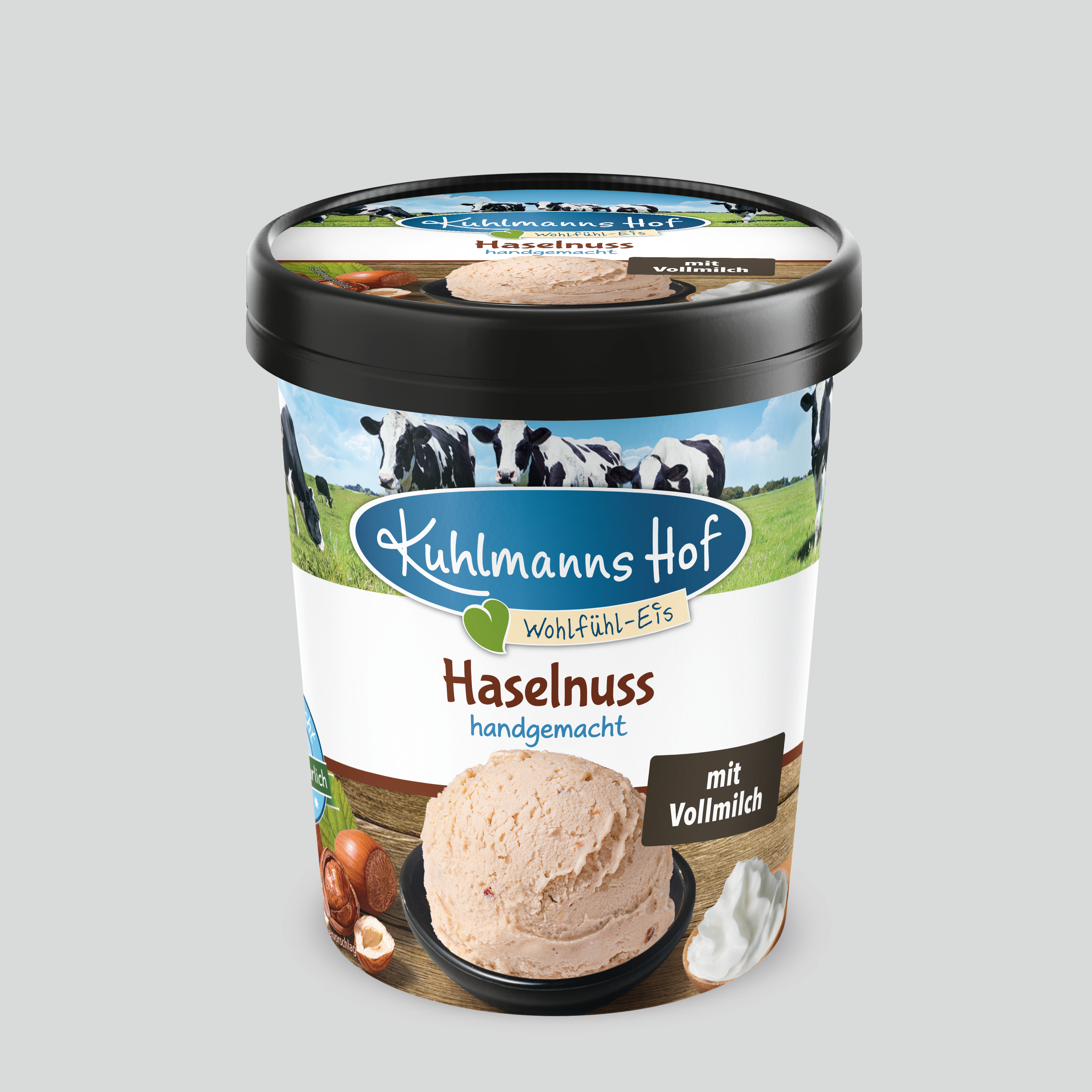 Milch-Eis Haselnuss