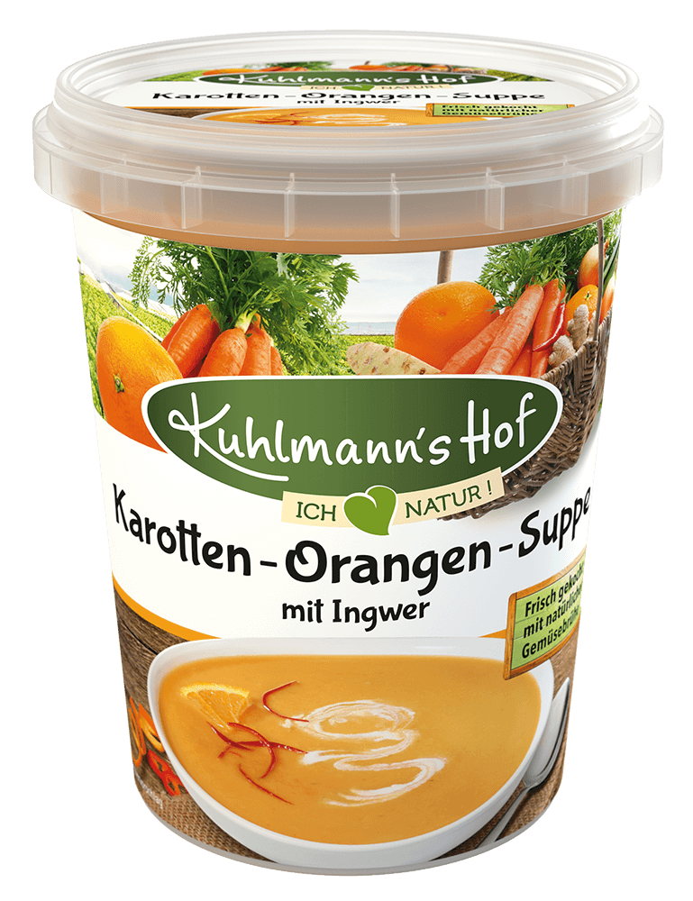 Karotten-Orangen-Suppe mit Ingwer